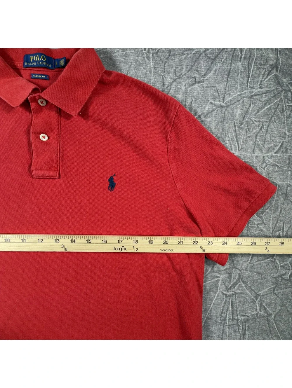Polo Ralph Lauren Classic Fit Red Polo Shirt Size Large